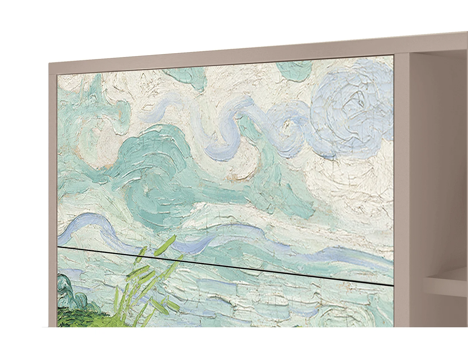 Buffet - 125x98x48 cm - BS2 - Green Wheat Fields, Latte