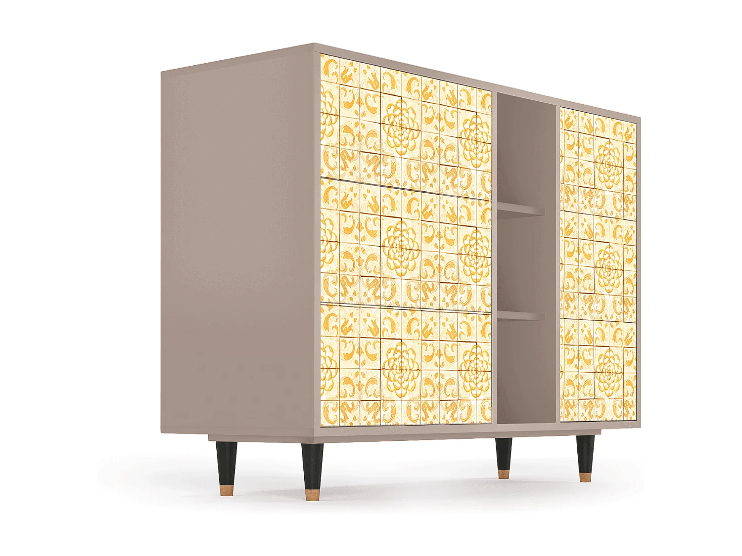 Buffet - 125x98x48 cm - BS2 - Sunshiny Tile, Latte