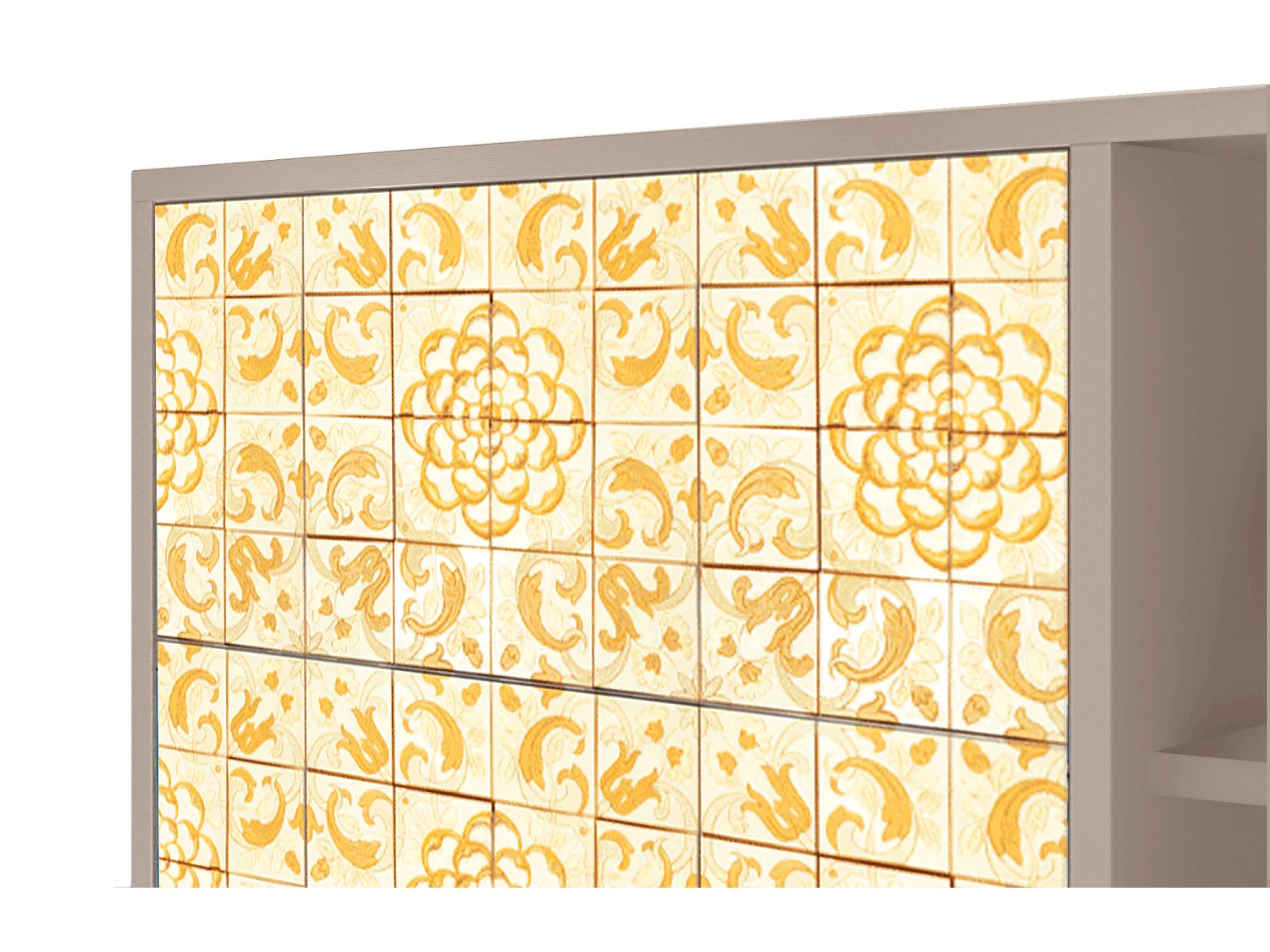 Buffet - 125x98x48 cm - BS2 - Sunshiny Tile, Latte