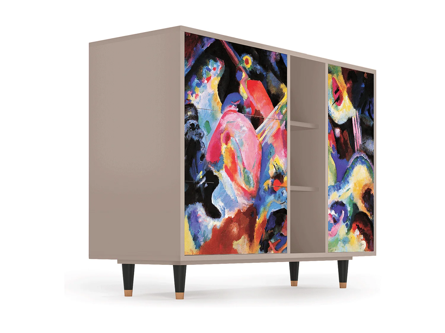 Kredens - 125x98x48 cm - BS2 - Kandinsky, Latte