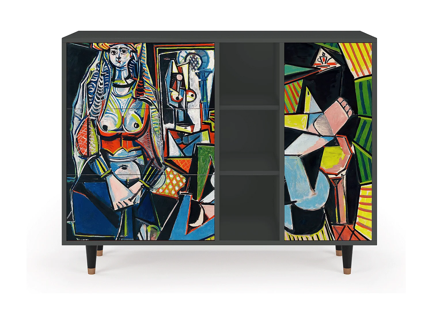 Buffet - 125x98x48 cm - BS2 - Women of Algiers, Anthracite