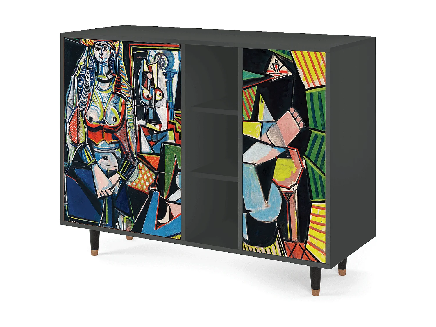 Buffet - 125x98x48 cm - BS2 - Women of Algiers, Anthracite
