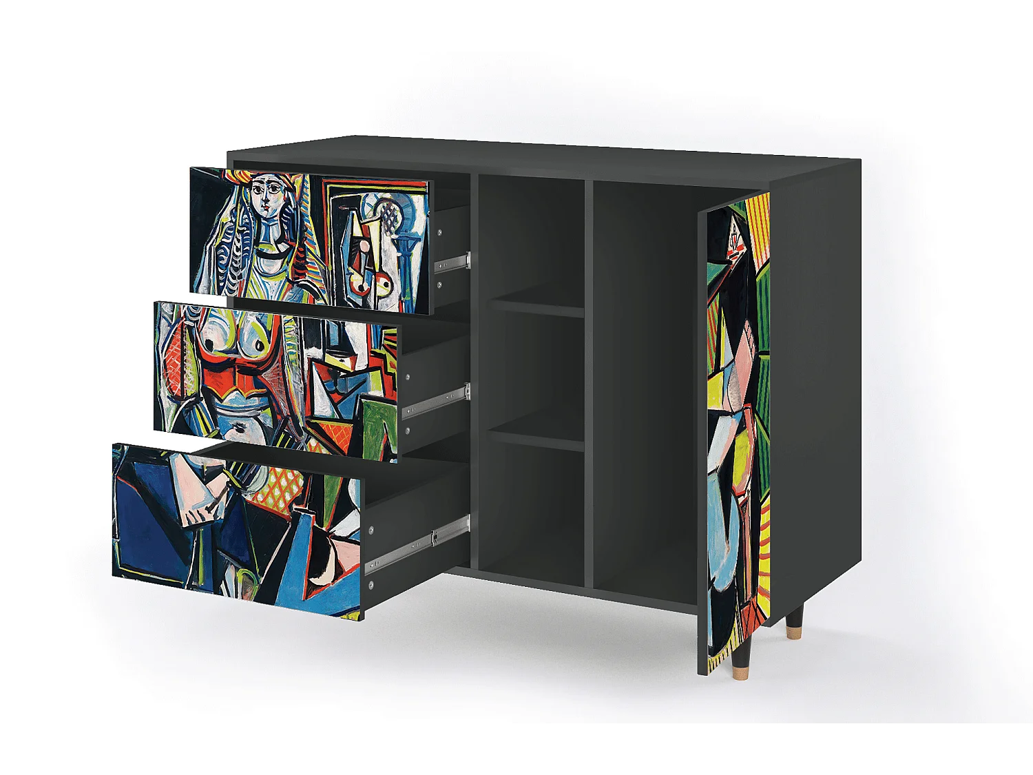 Credenza - 125x98x48 cm - BS2 - Women of Algiers, Antracite