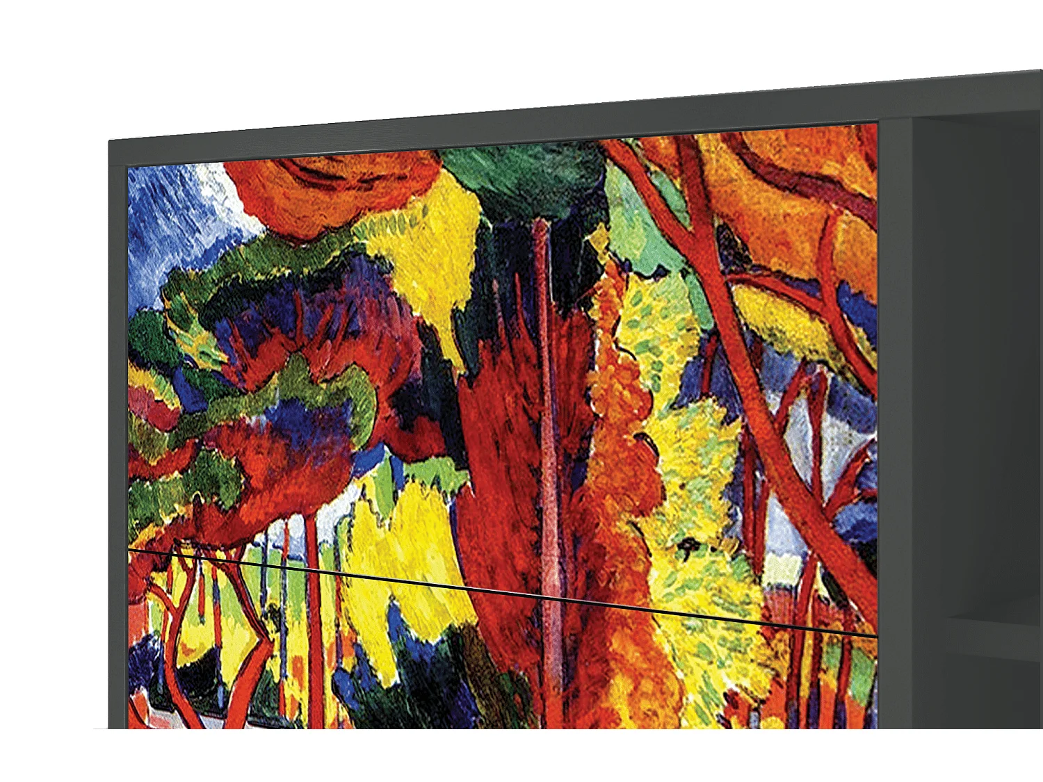 Kredens - 125x98x48 cm - BS2 - The Turning Road, Antracyt