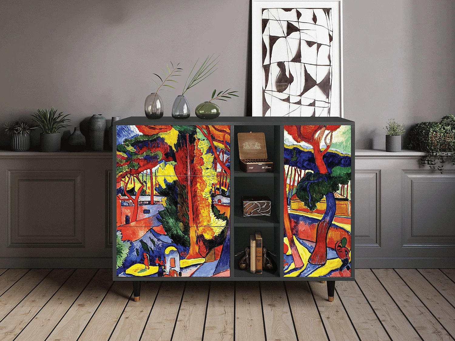 Buffet - 125x98x48 cm - BS2 - The Turning Road, Anthracite