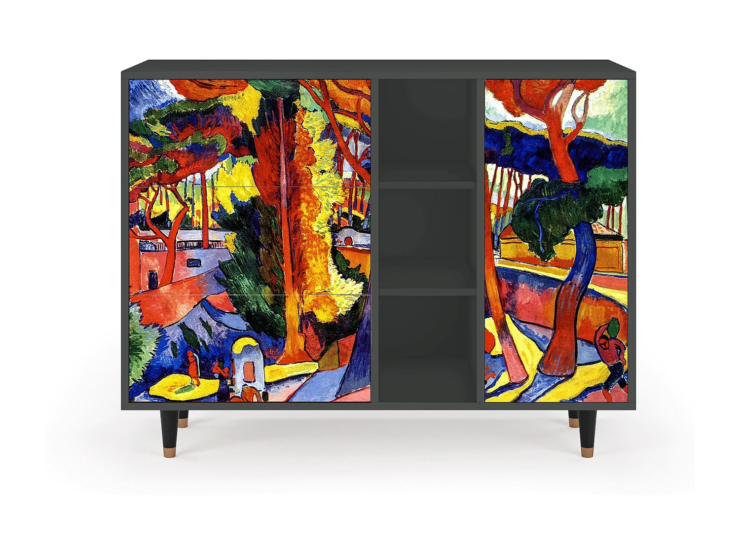 Buffet - 125x98x48 cm - BS2 - The Turning Road, Anthracite