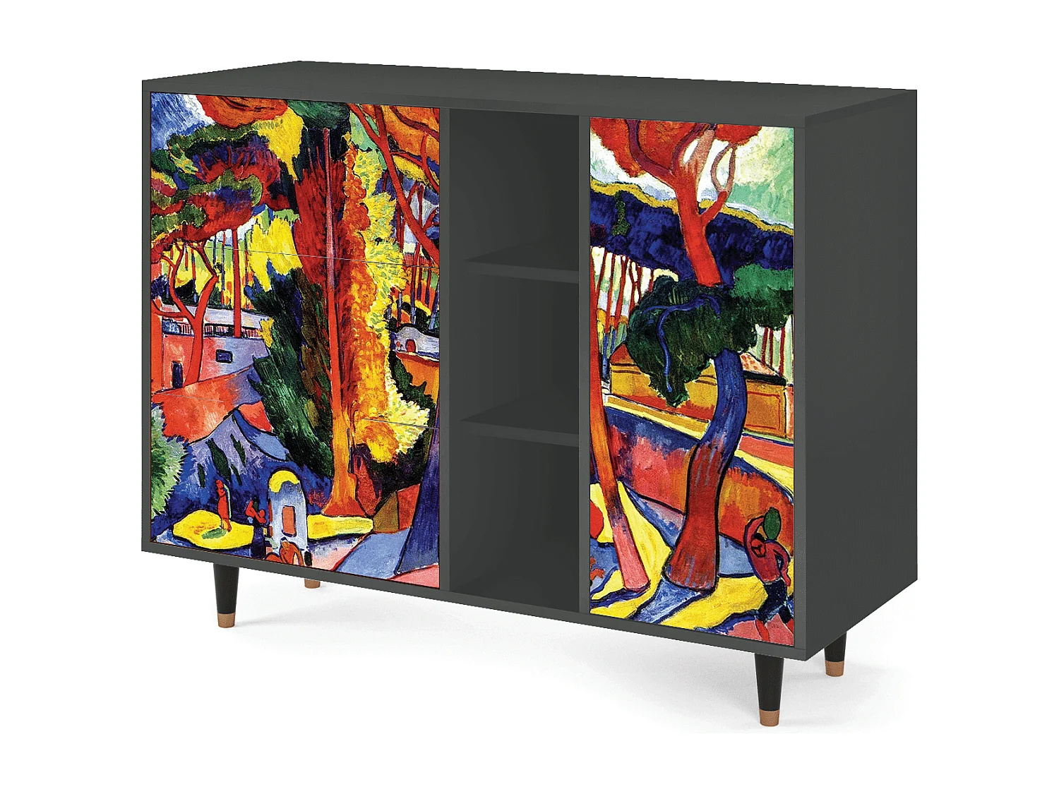 Buffet - 125x98x48 cm - BS2 - The Turning Road, Anthracite