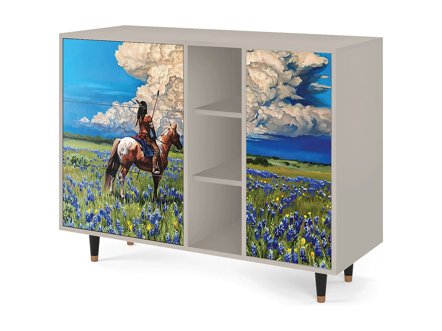 Credenza - 125x98x48 cm - BS2 - Thunderheads by Dean, Sabbia