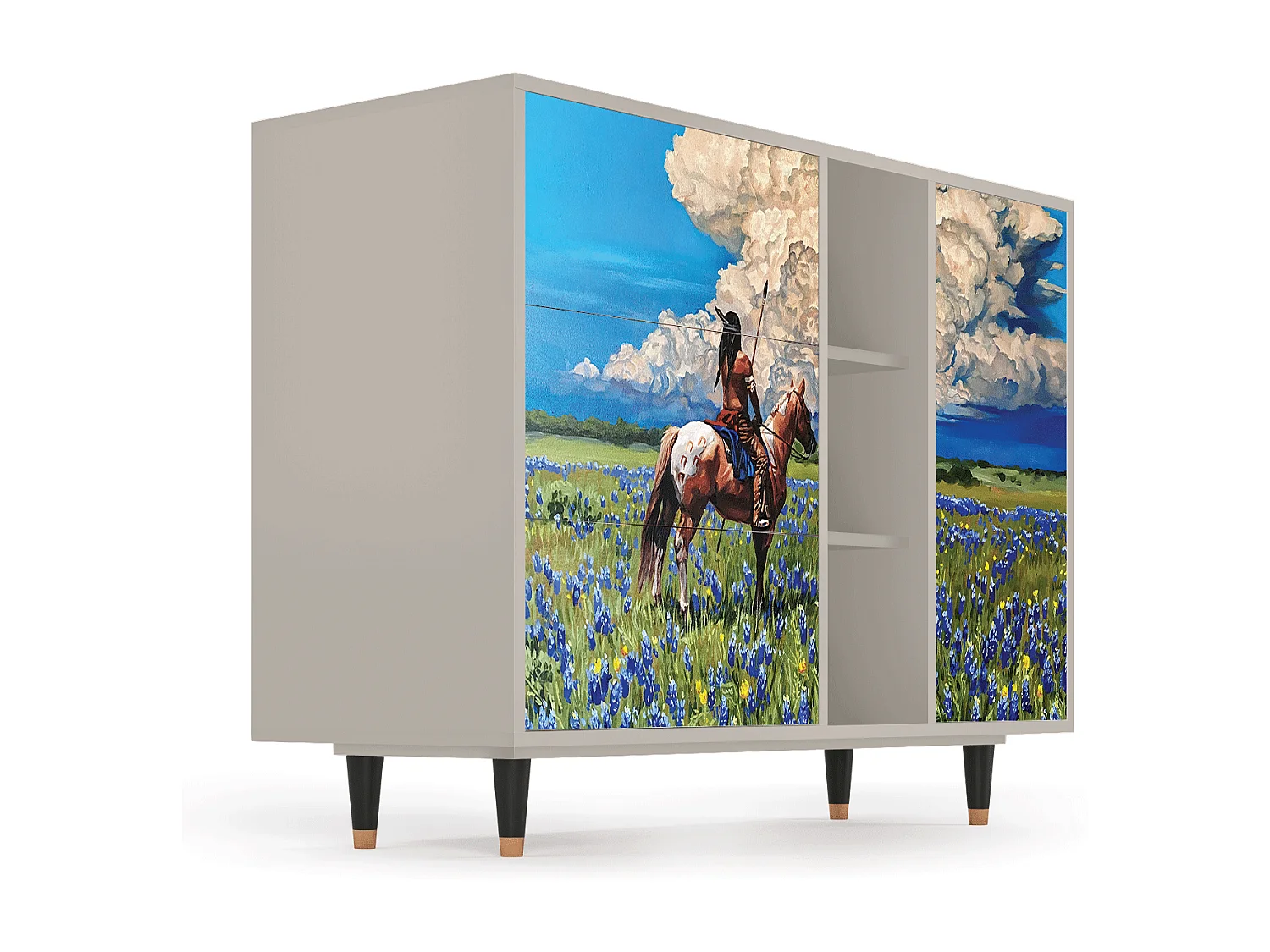 Credenza - 125x98x48 cm - BS2 - Thunderheads by Dean, Sabbia