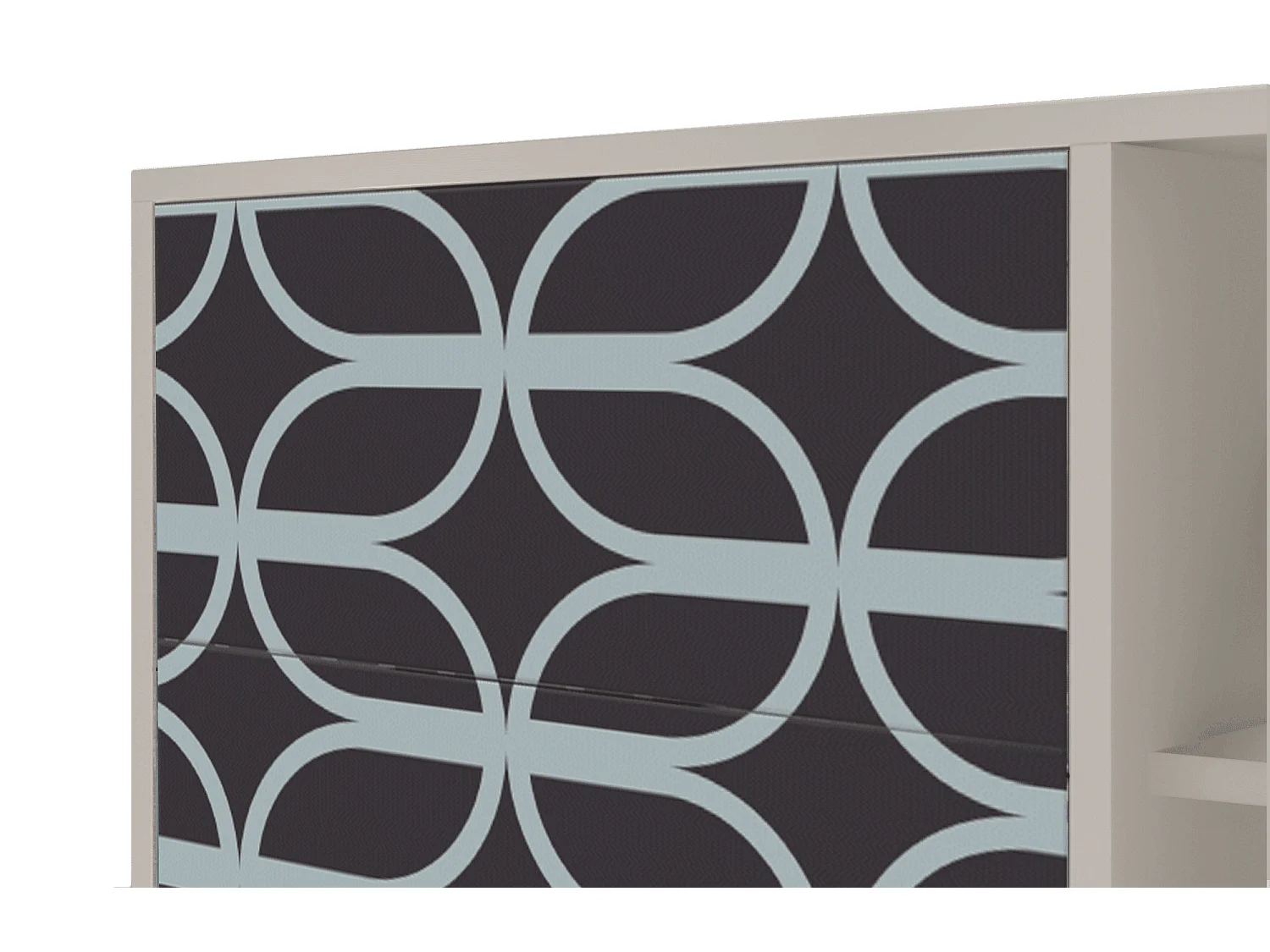 Credenza - 125x98x48 cm - BS2 - Braided Blue, Sabbia