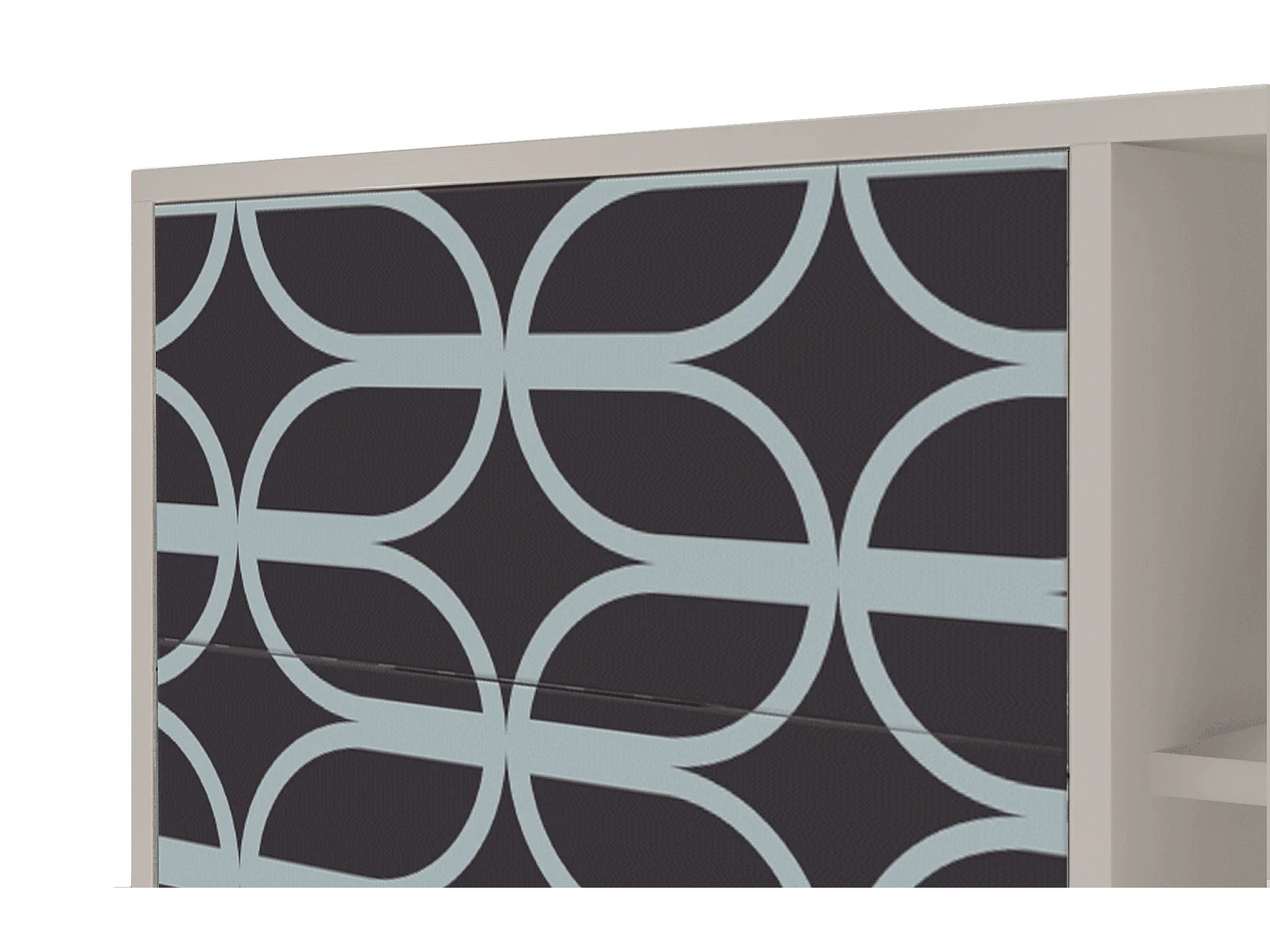 Buffet - 125x98x48 cm - BS2 - Braided Blue, Sable