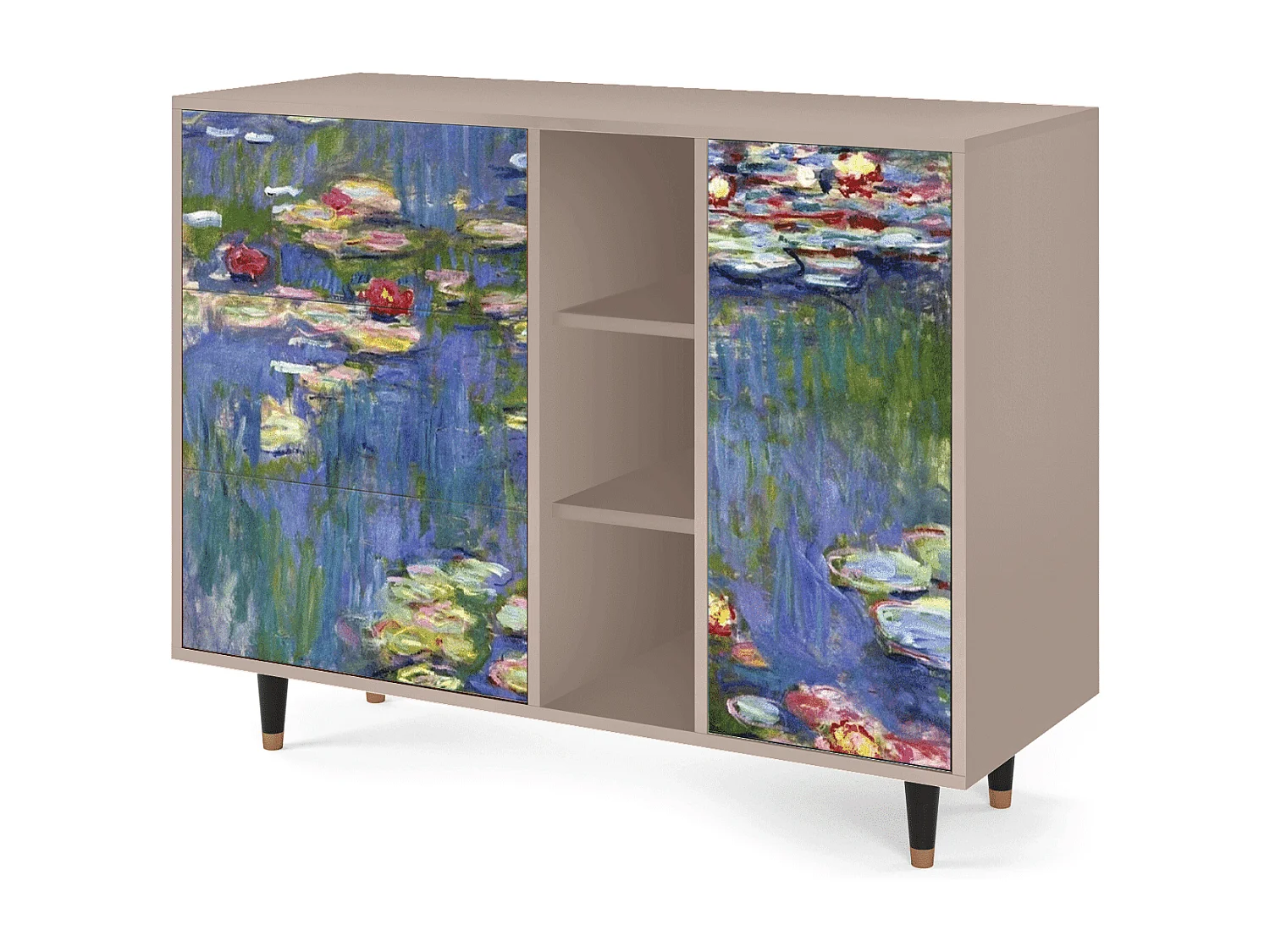 Aparador - 125x98x48 cm - BS2 - The water lily pond  , Latte