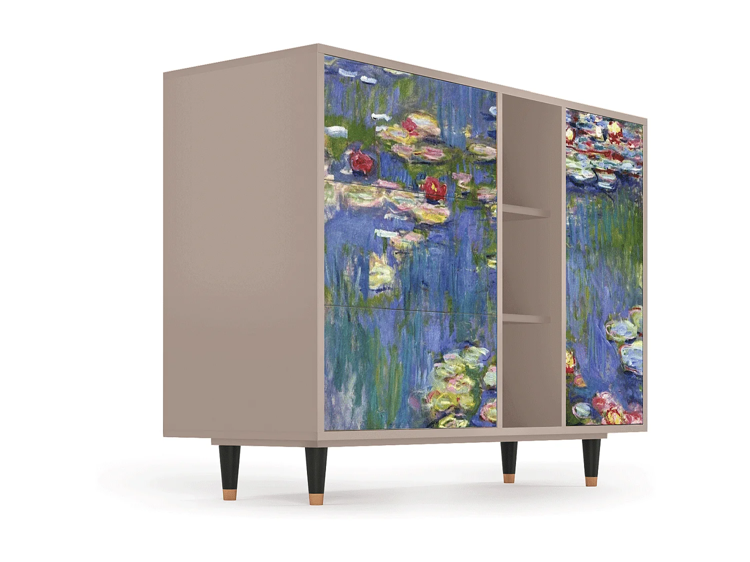 Aparador - 125x98x48 cm - BS2 - The water lily pond  , Latte