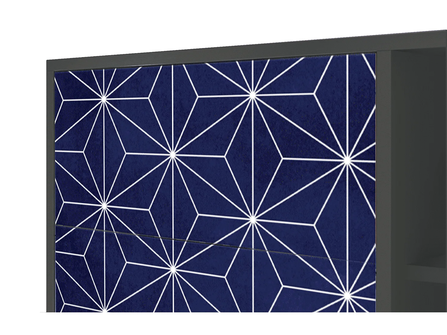 Buffet - 125x98x48 cm - BS2 - Milky Way, Anthracite