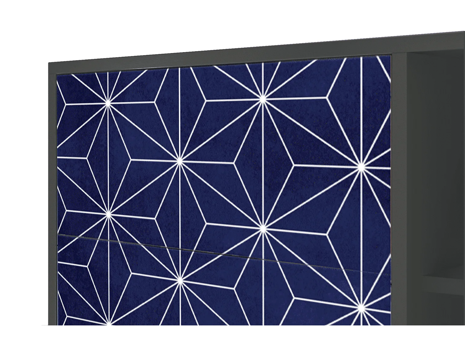 Buffet - 125x98x48 cm - BS2 - Milky Way, Anthracite