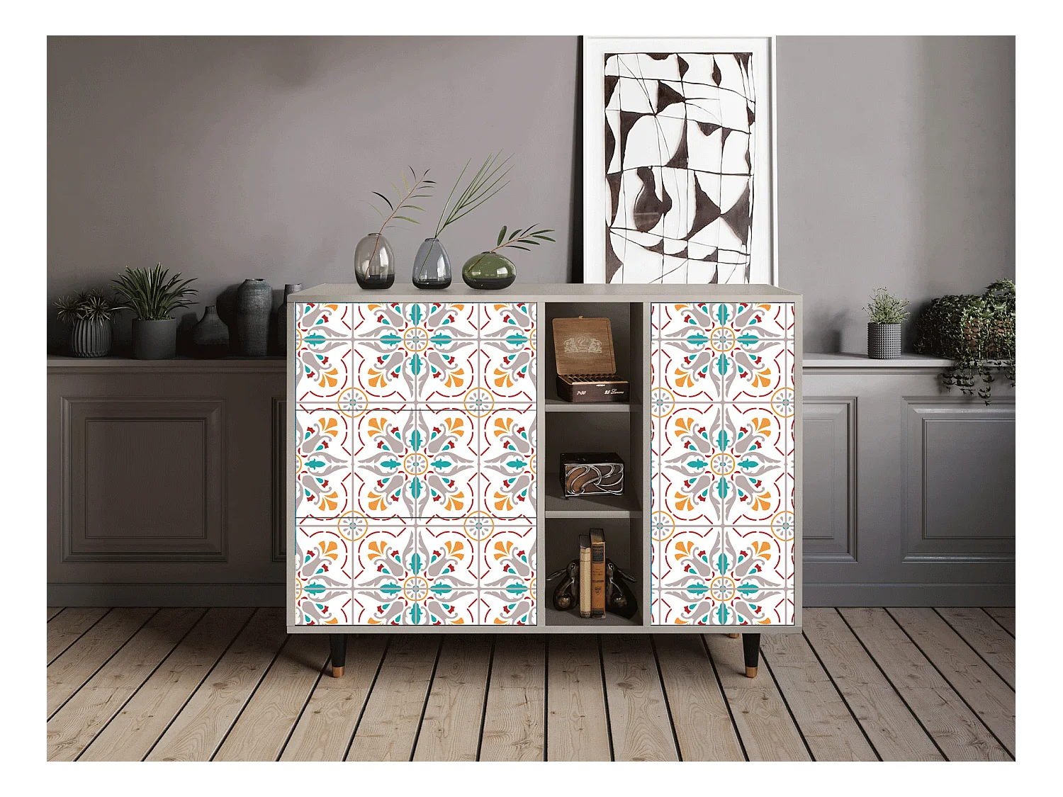 Sideboard - 125x98x48 cm - BS2 - Spring Ceramics, Sand