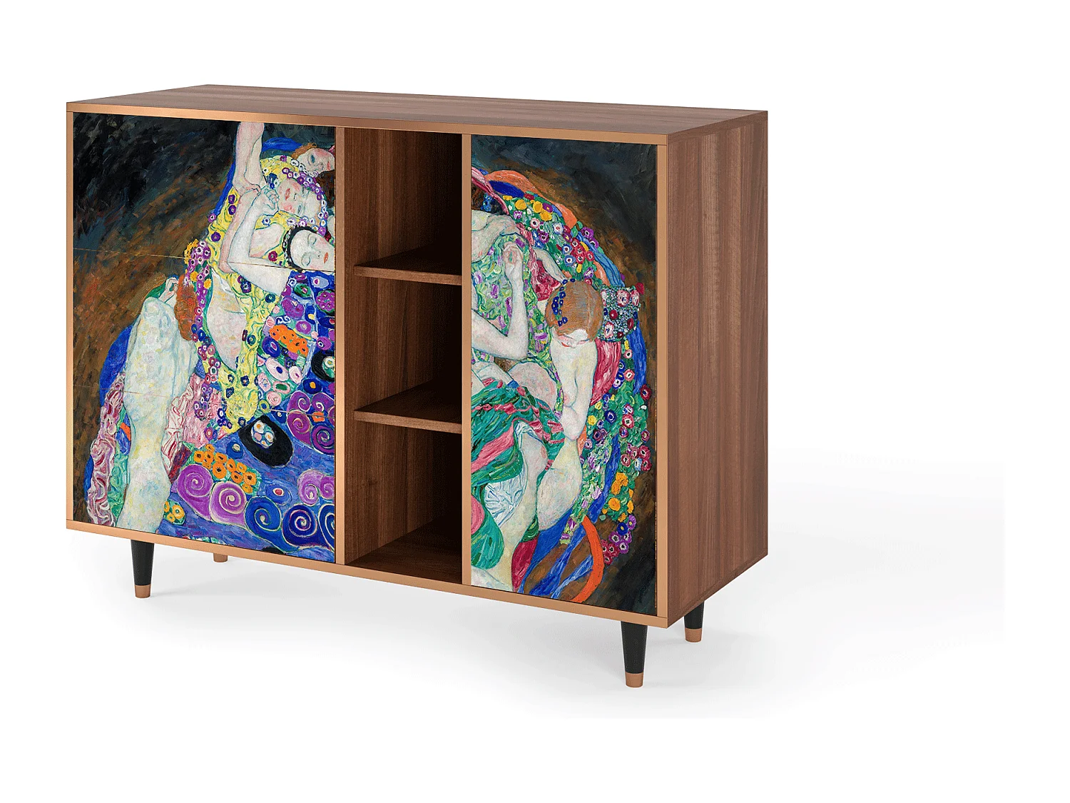 Kredens - 125x98x48 cm - BS2 - The Maiden by Klimt, Orzech