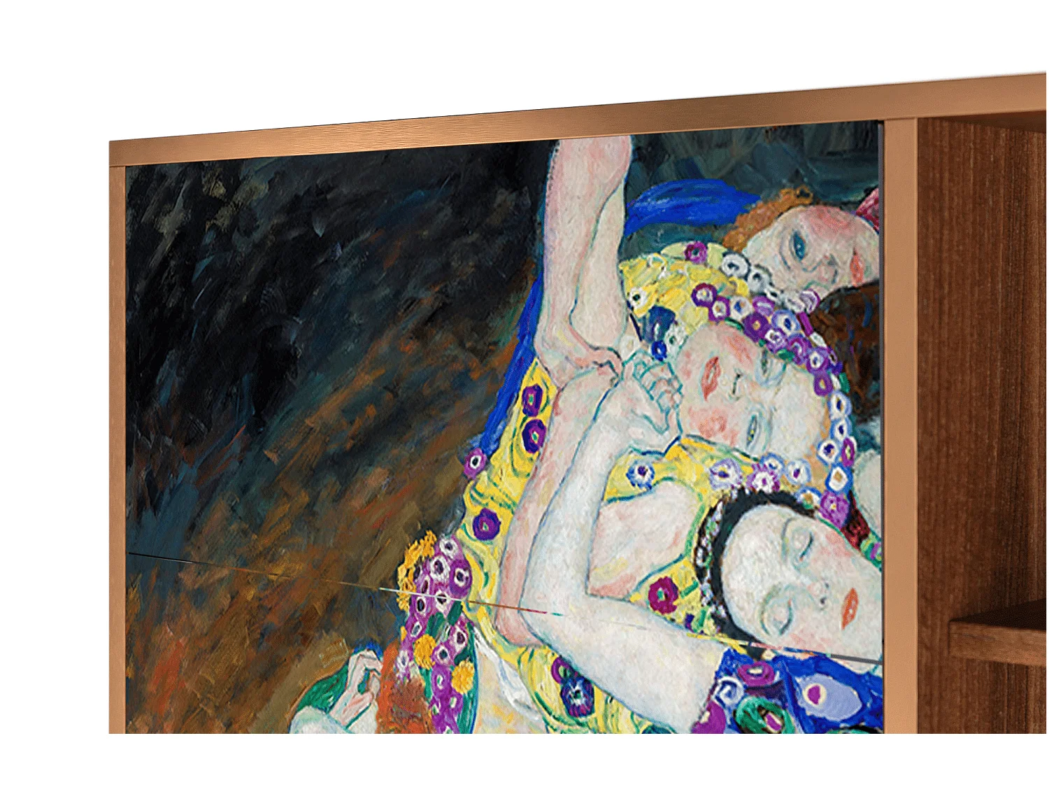 Kredens - 125x98x48 cm - BS2 - The Maiden by Klimt, Orzech