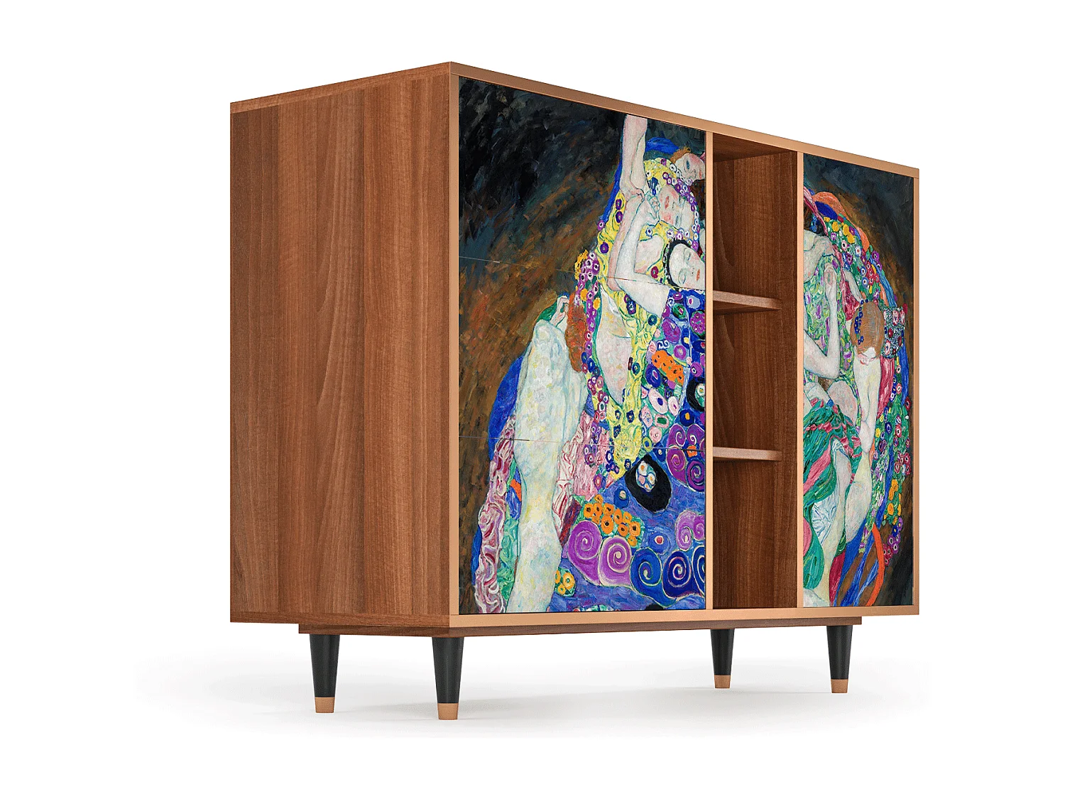 Credenza - 125x98x48 cm - BS2 - The Maiden by Klimt, Noce