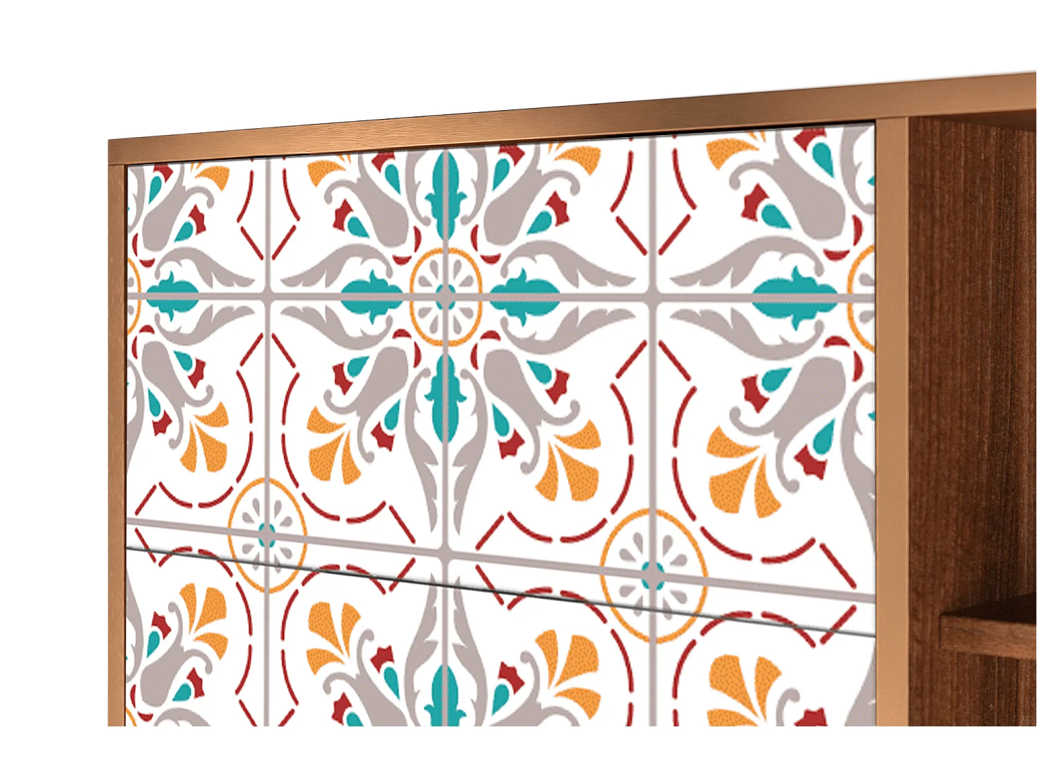 Dressoir - 125x98x48 cm - BS2 - Spring Ceramics, Walnoot