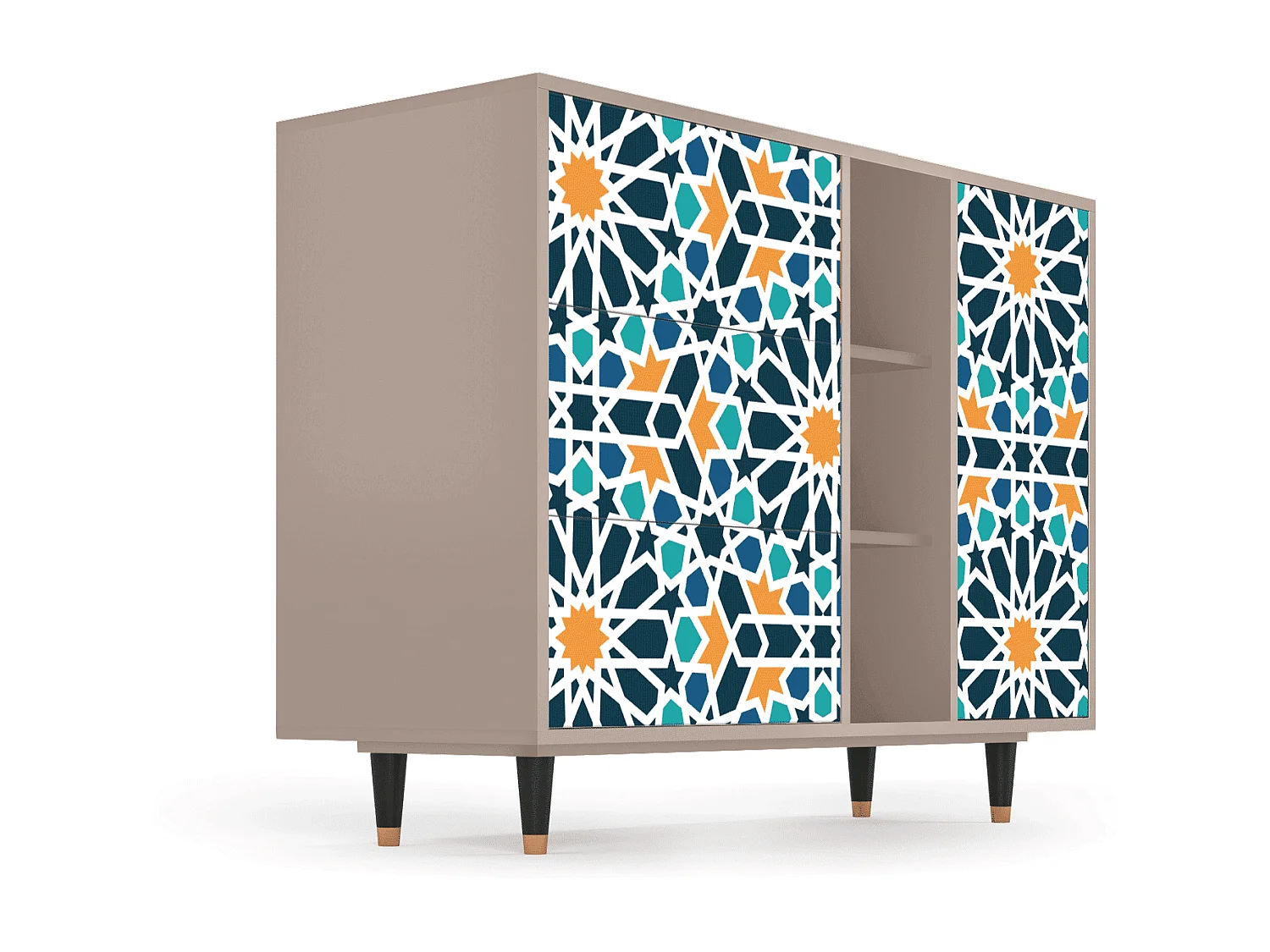 Dressoir - 125x98x48 cm - BS2 - Kaleidoscope, Latte