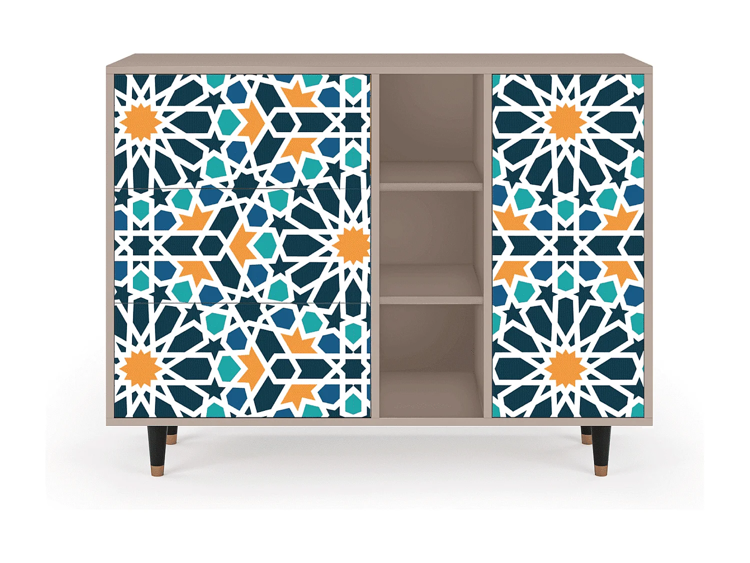 Buffet - 125x98x48 cm - BS2 - Kaleidoscope, Latte