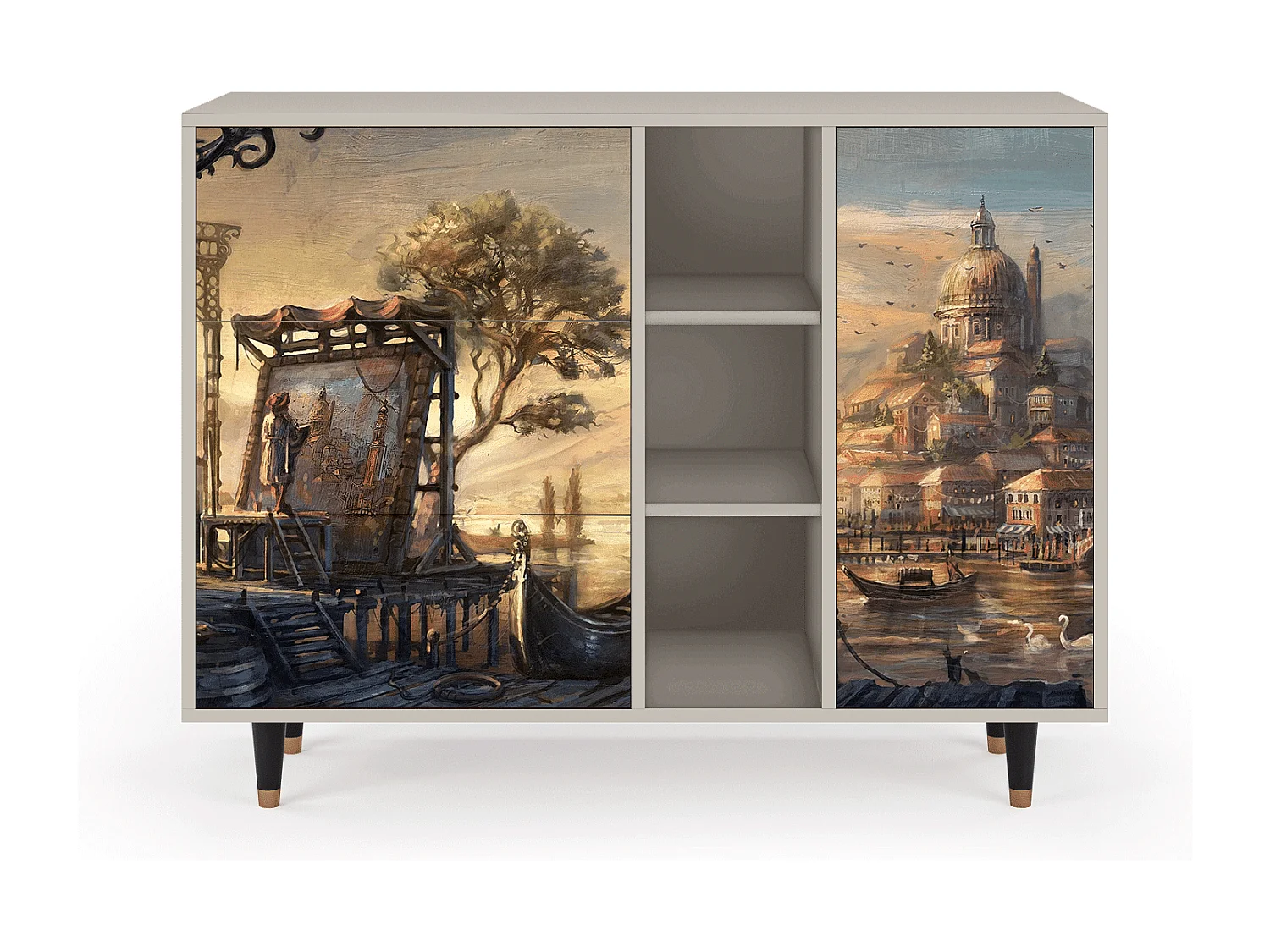 Buffet - 125x98x48 cm - BS2 - Venice, Sable