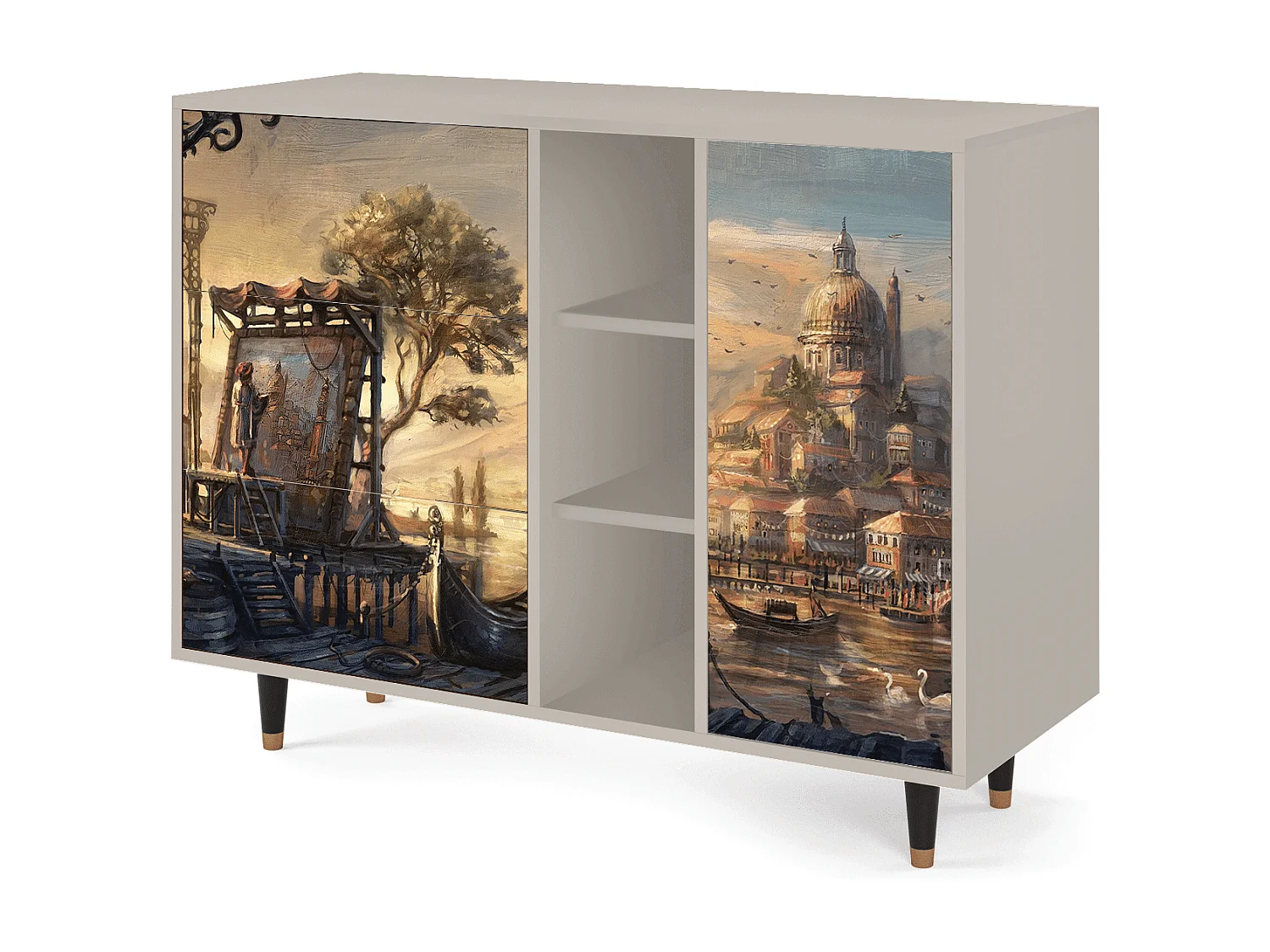 Buffet - 125x98x48 cm - BS2 - Venice, Sable