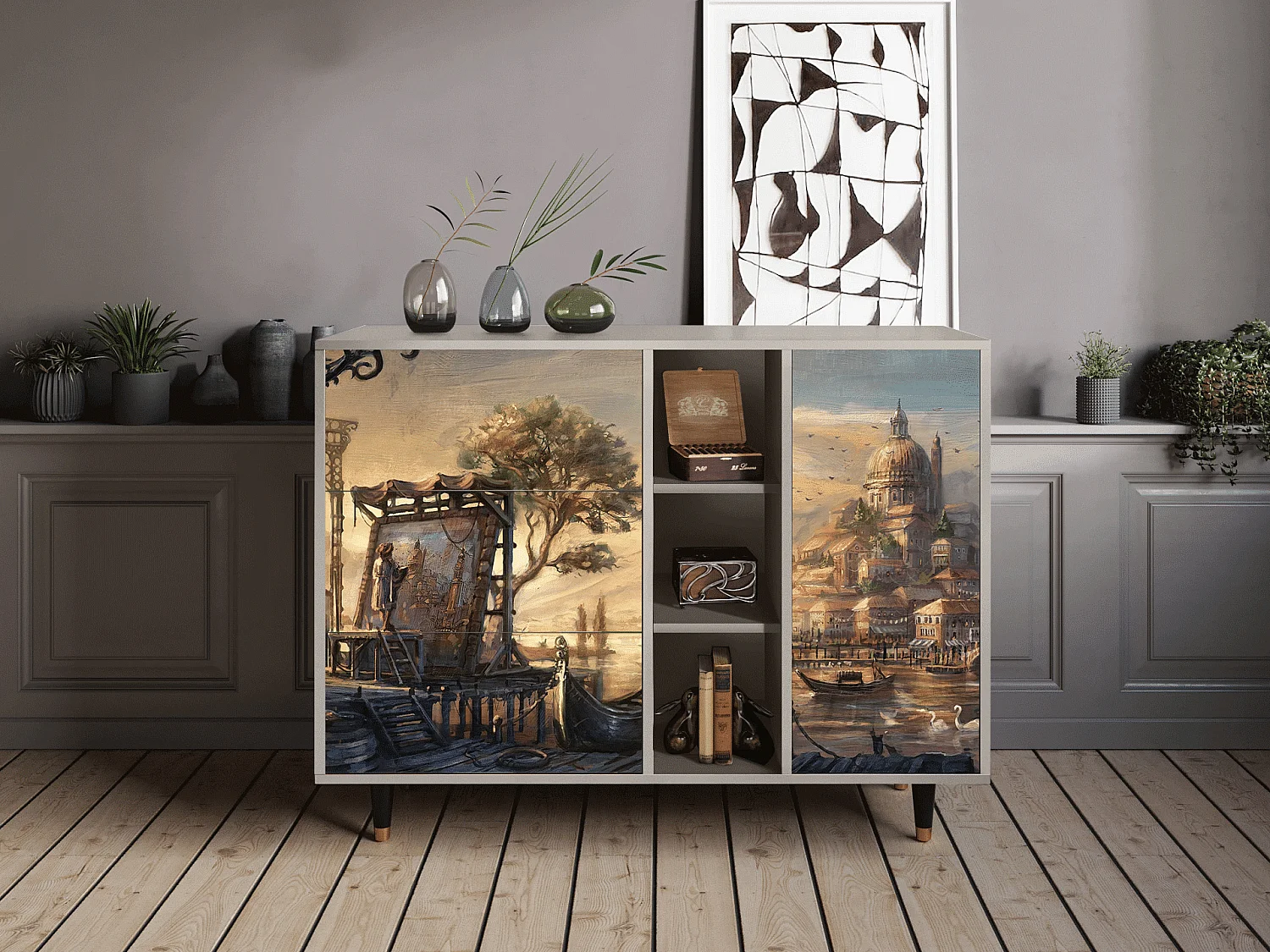 Buffet - 125x98x48 cm - BS2 - Venice, Sable