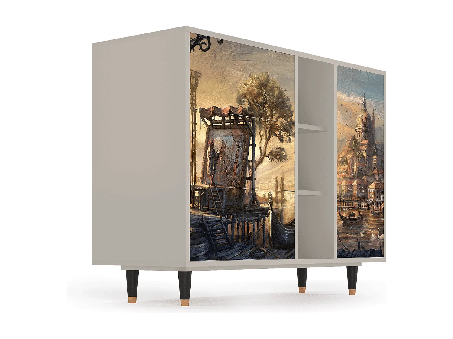 Buffet - 125x98x48 cm - BS2 - Venice, Sable