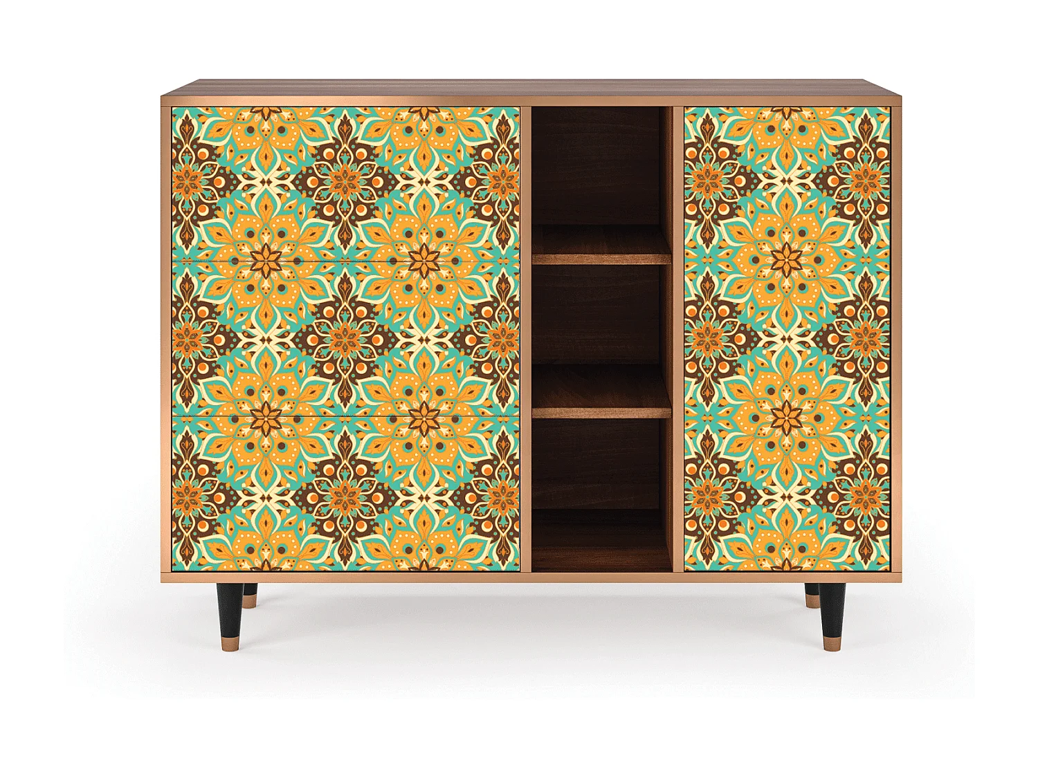 Sideboard - 125x98x48 cm - BS2 - Indian Spices, Walnuss