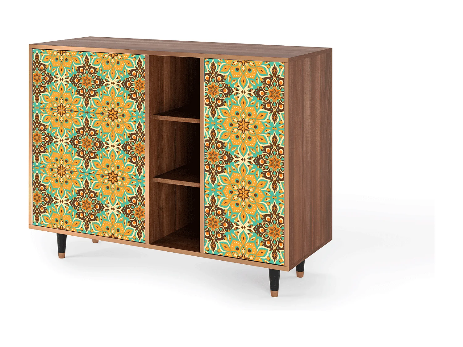 Kredens - 125x98x48 cm - BS2 - Indian Spices, Orzech