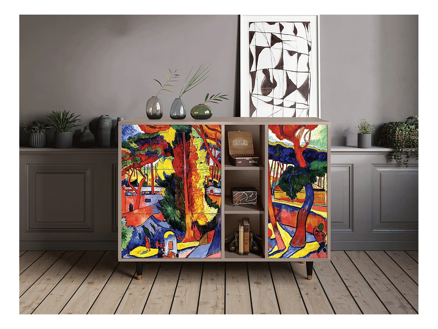 Credenza - 125x98x48 cm - BS2 - The Turning Road, Latte