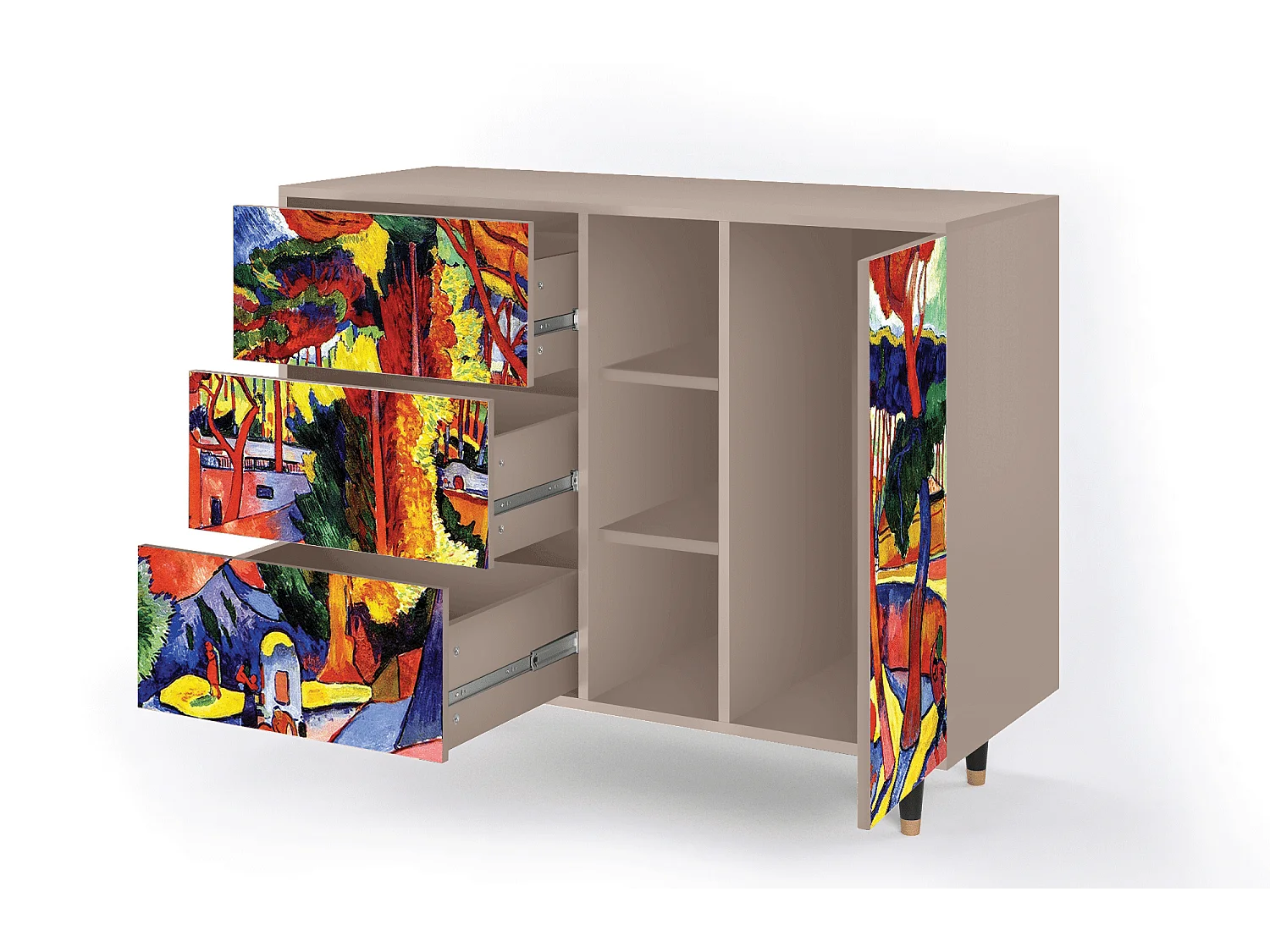 Buffet - 125x98x48 cm - BS2 - The Turning Road, Latte