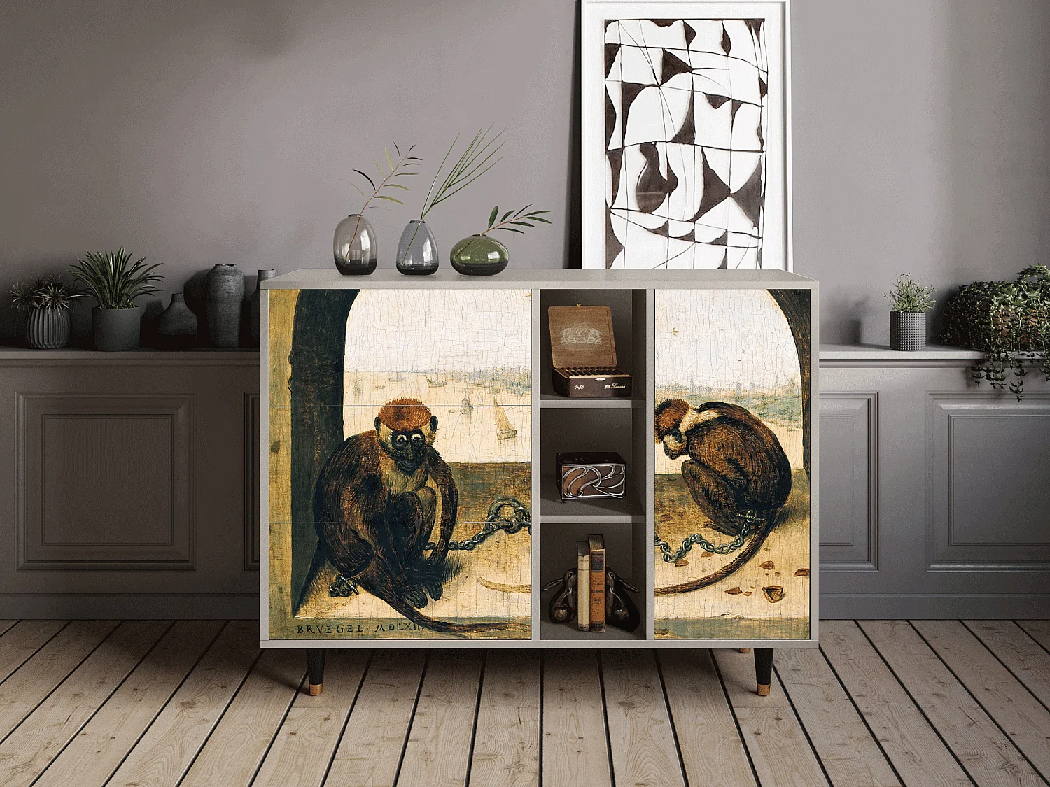 Aparador - 125x98x48 cm - BS2 - Two Monkeys, Areia
