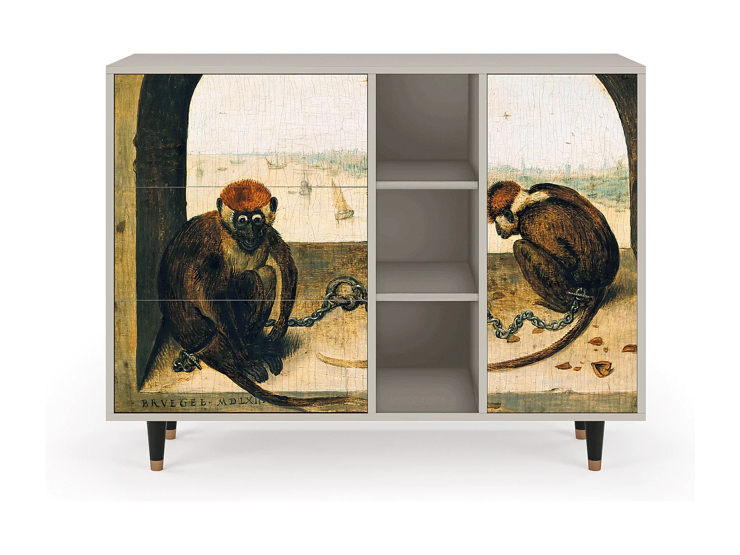 Aparador - 125x98x48 cm - BS2 - Two Monkeys, Areia