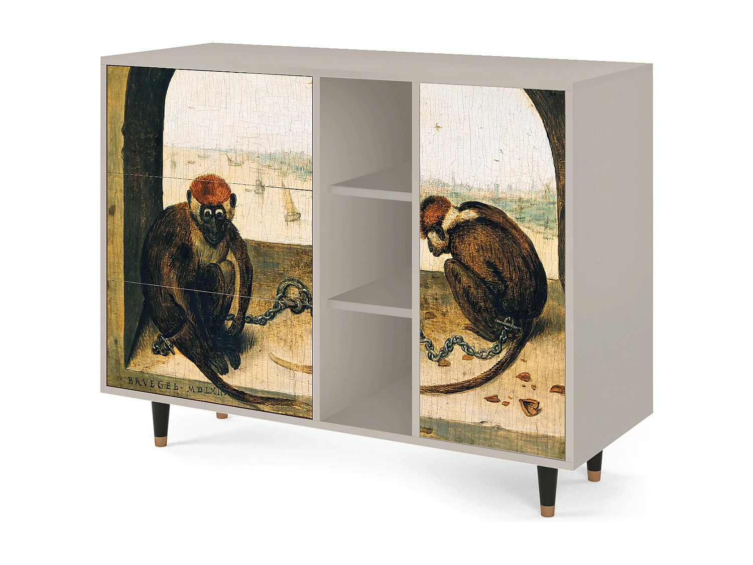 Aparador - 125x98x48 cm - BS2 - Two Monkeys, Areia