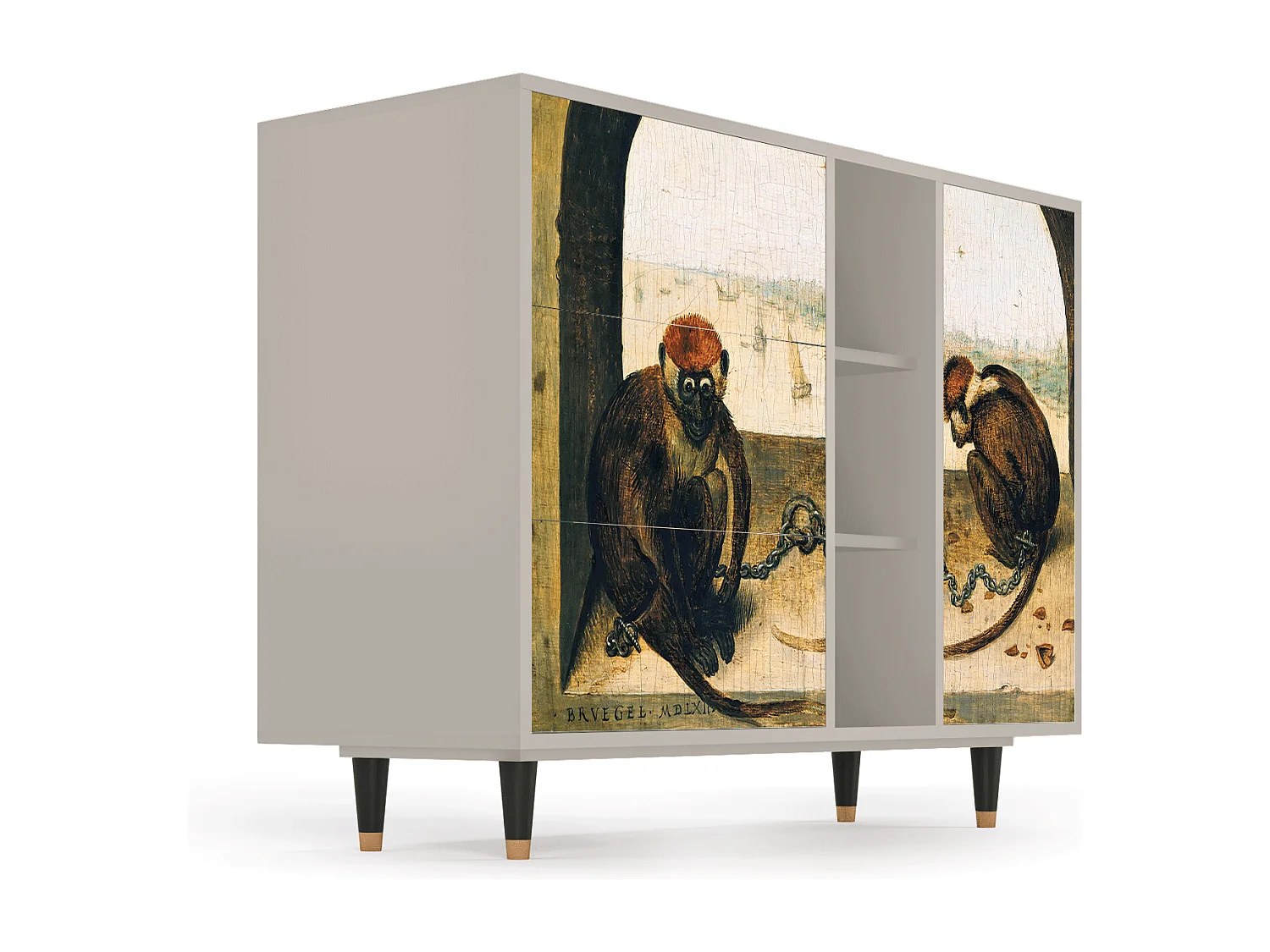 Aparador - 125x98x48 cm - BS2 - Two Monkeys, Areia