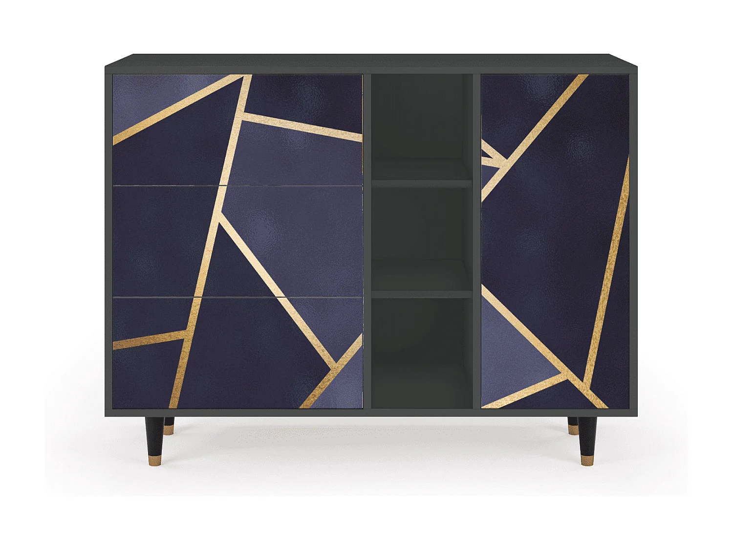 Buffet - 125x98x48 cm - BS2 - The Amethyst, Anthracite