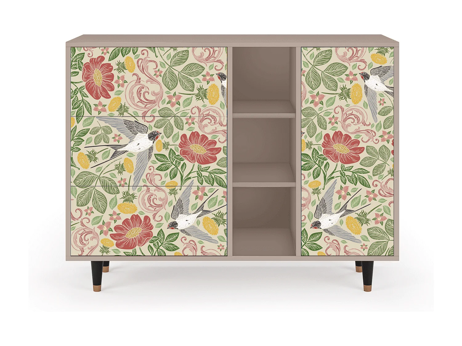 Sideboard - 125x98x48 cm - BS2 - Spring Swallow, Latte