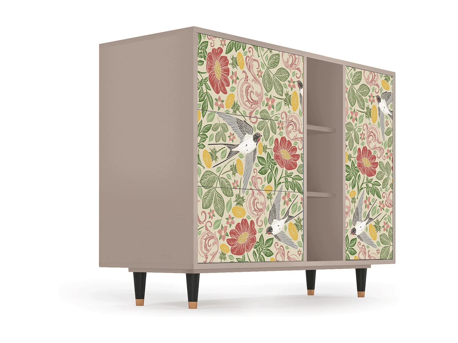 Sideboard - 125x98x48 cm - BS2 - Spring Swallow, Latte