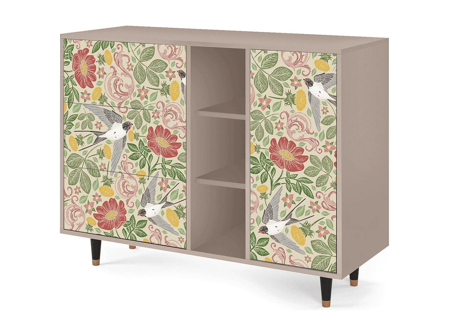 Buffet - 125x98x48 cm - BS2 - Spring Swallow, Latte