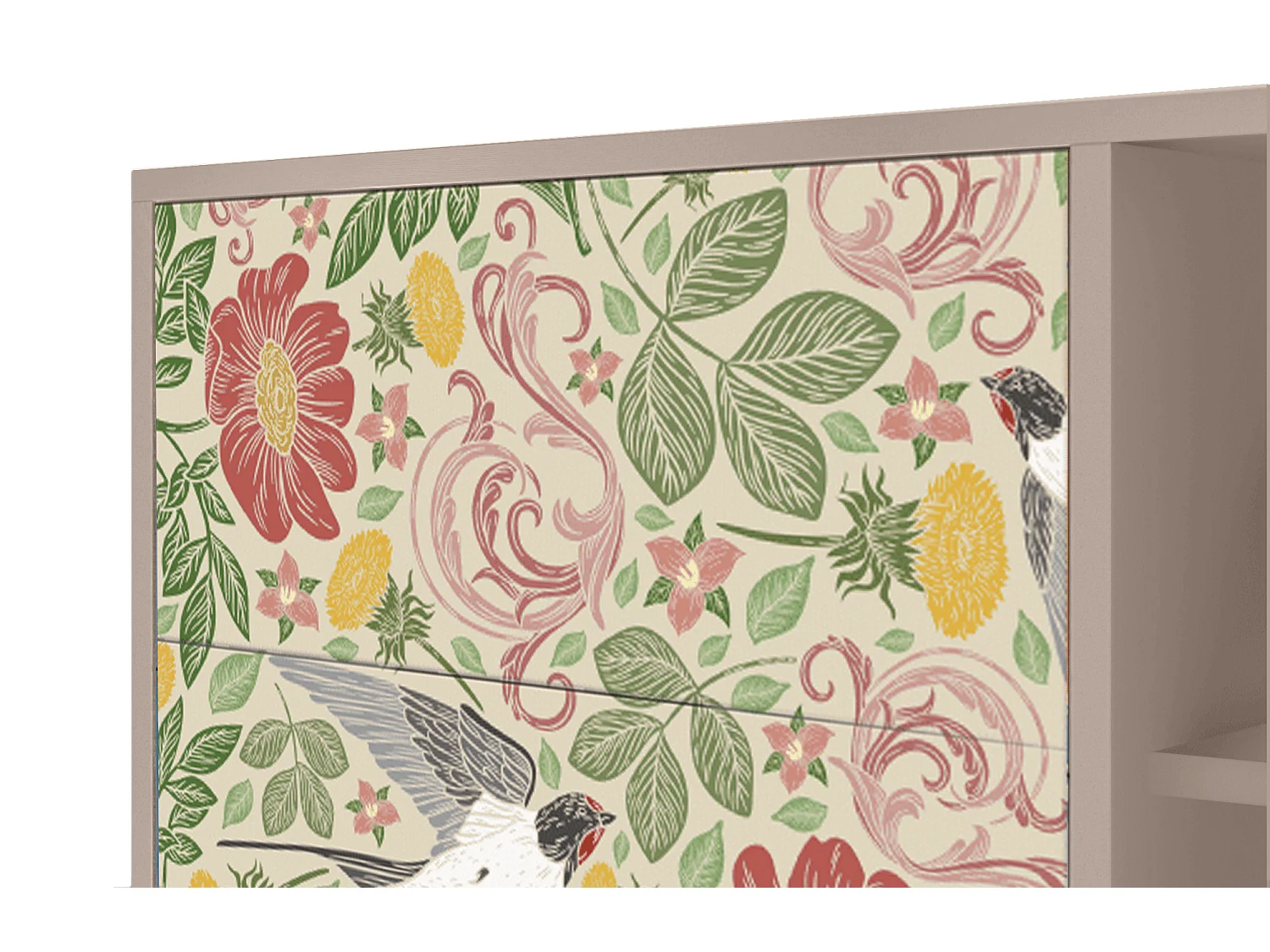 Buffet - 125x98x48 cm - BS2 - Spring Swallow, Latte