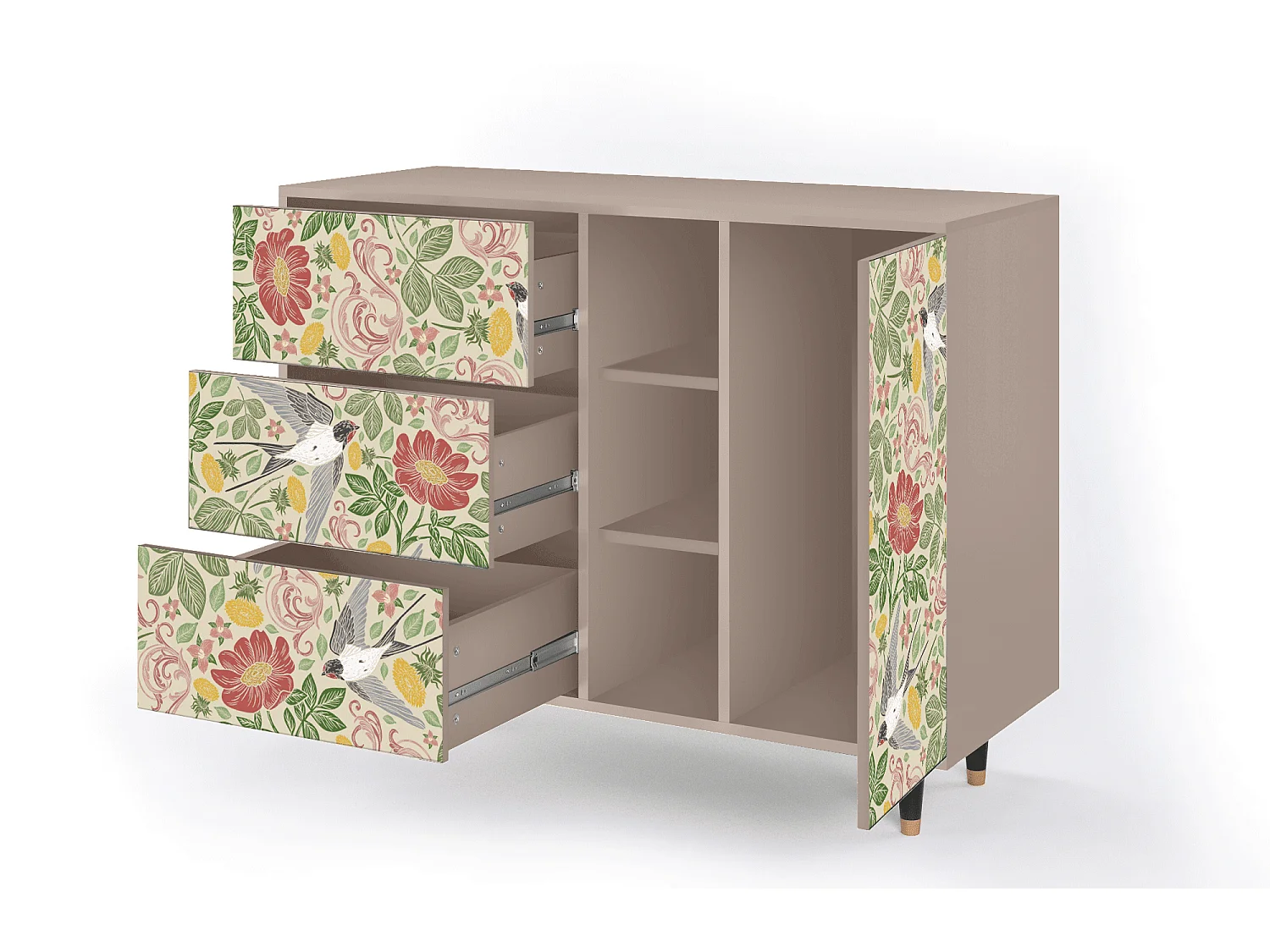 Buffet - 125x98x48 cm - BS2 - Spring Swallow, Latte