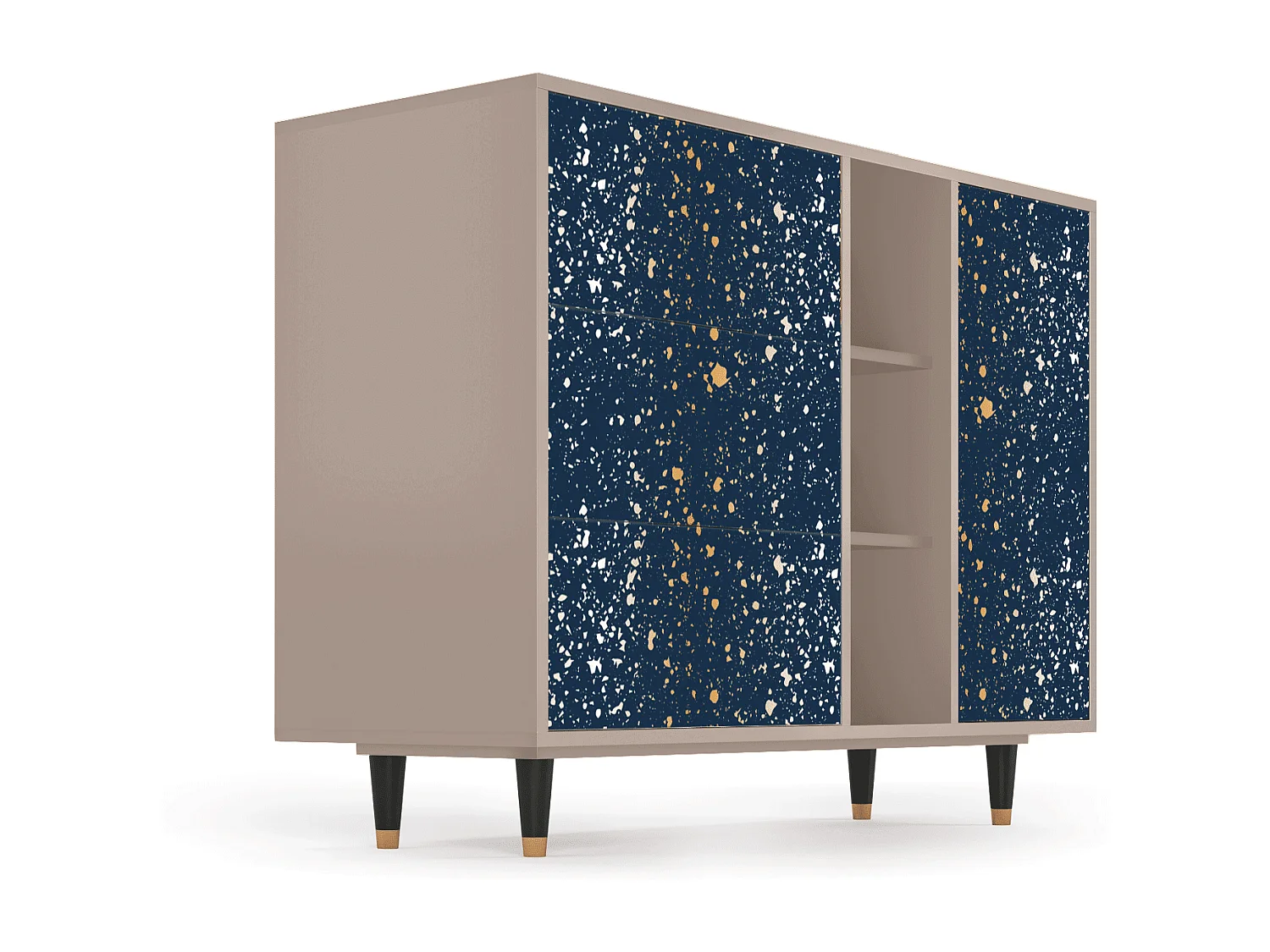 Buffet - 125x98x48 cm - BS2 - Starfall, Latte