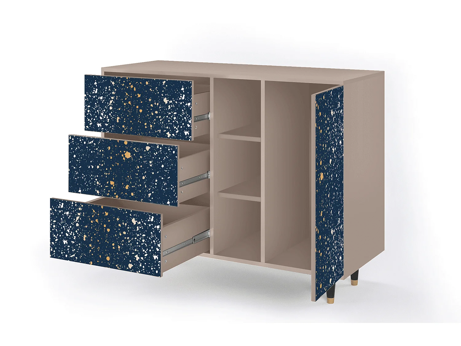 Buffet - 125x98x48 cm - BS2 - Starfall, Latte