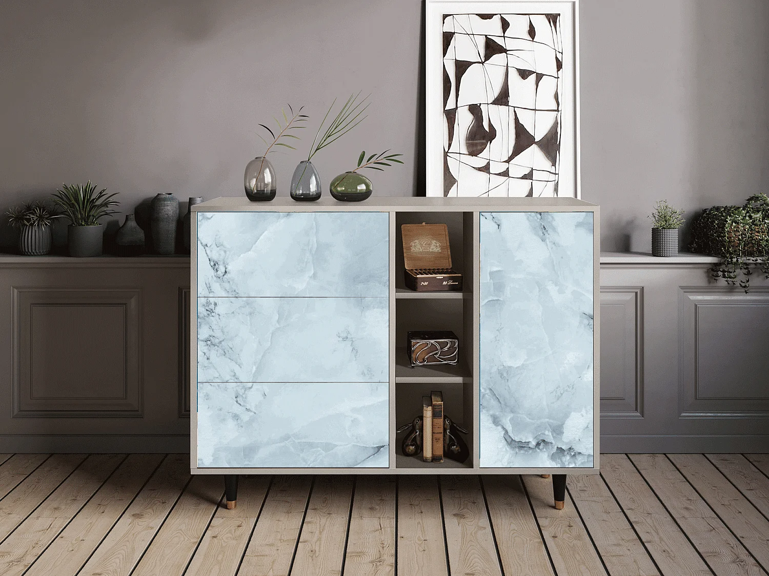 Dressoir - 125x98x48 cm - BS2 - Glacial Colour, Zand