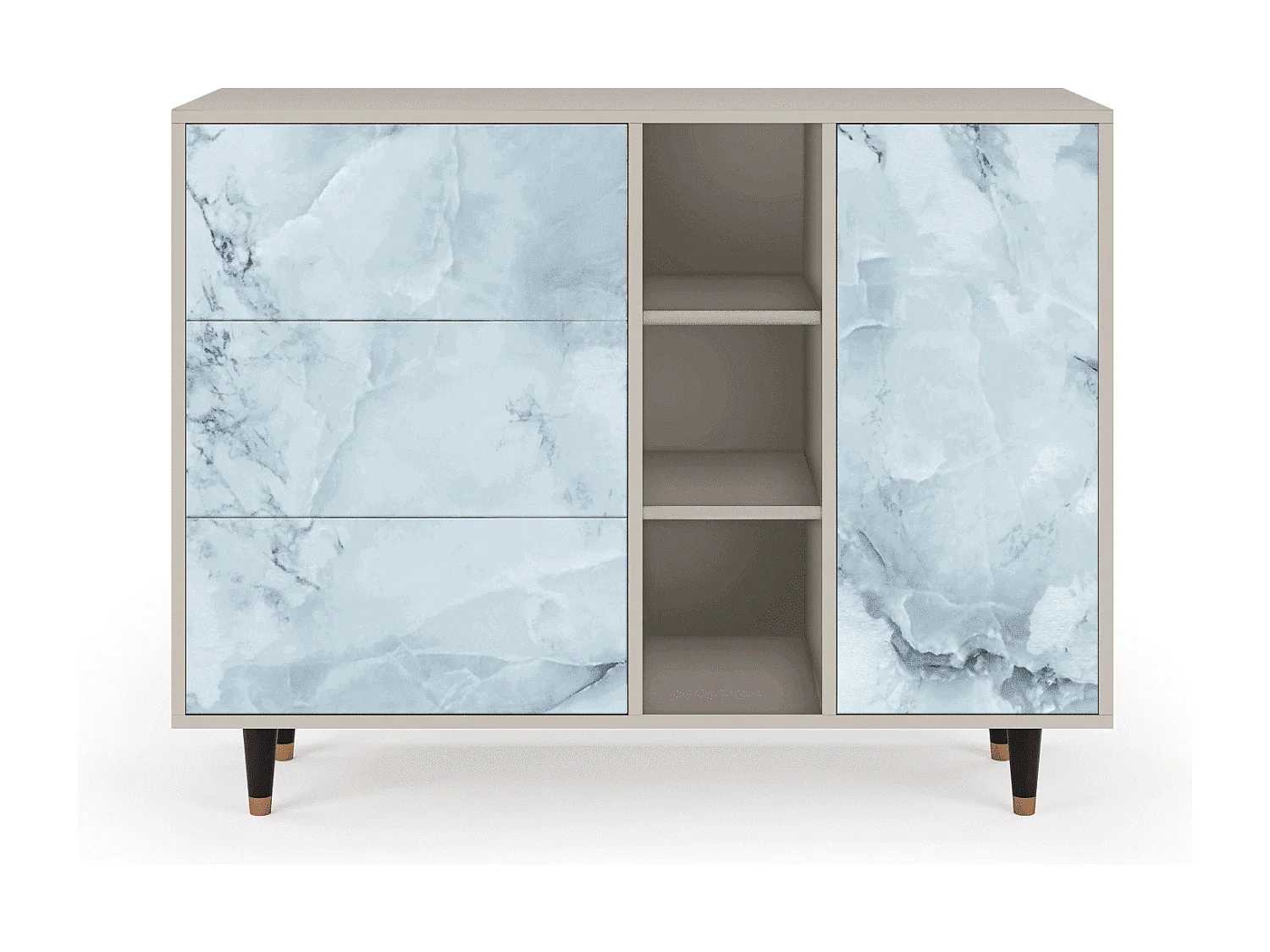 Dressoir - 125x98x48 cm - BS2 - Glacial Colour, Zand