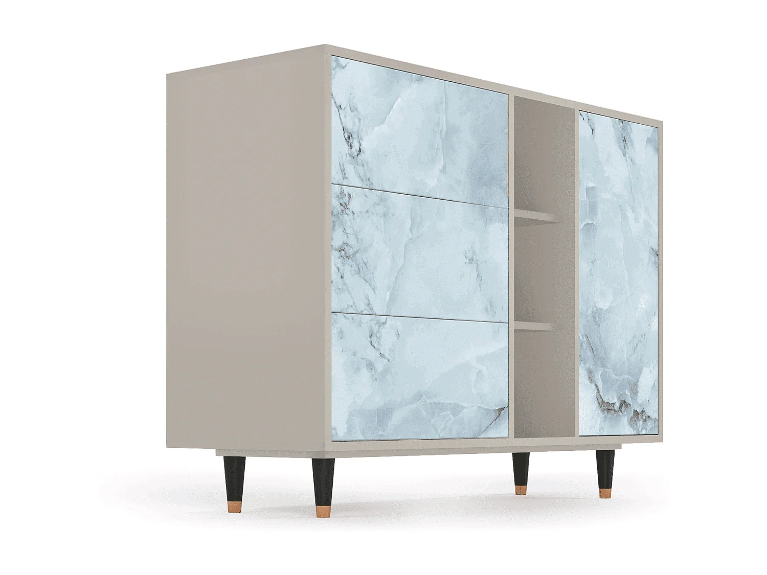 Buffet - 125x98x48 cm - BS2 - Glacial Colour, Sable