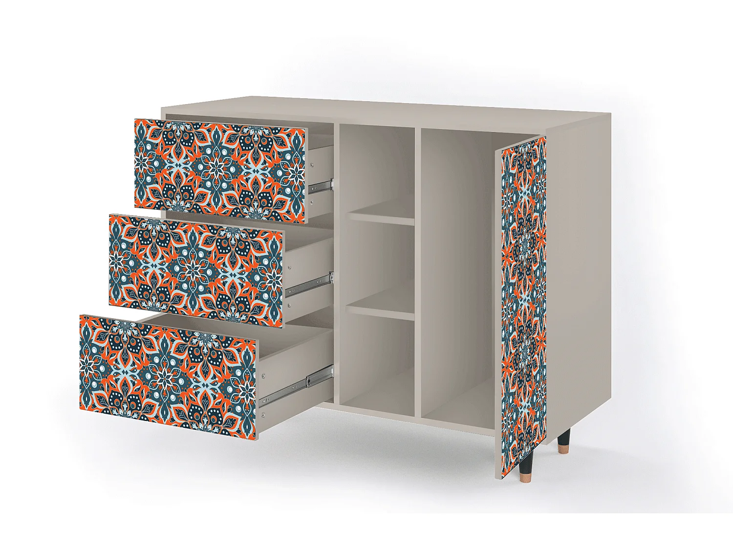 Dressoir - 125x98x48 cm - BS2 - Fire Beetle, Zand